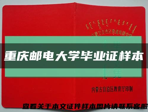 重庆邮电大学毕业证样本缩略图