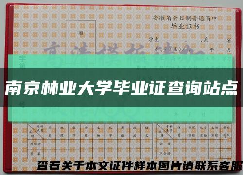 南京林业大学毕业证查询站点缩略图