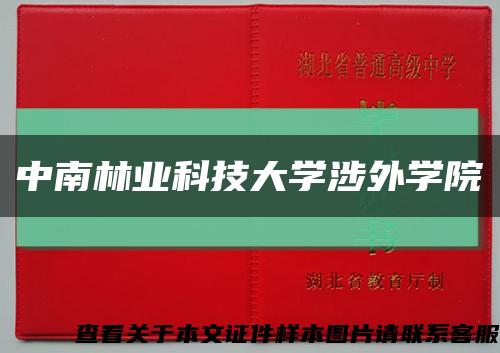 中南林业科技大学涉外学院缩略图