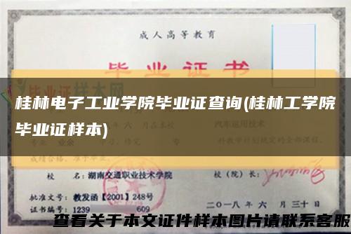 桂林电子工业学院毕业证查询(桂林工学院毕业证样本)缩略图