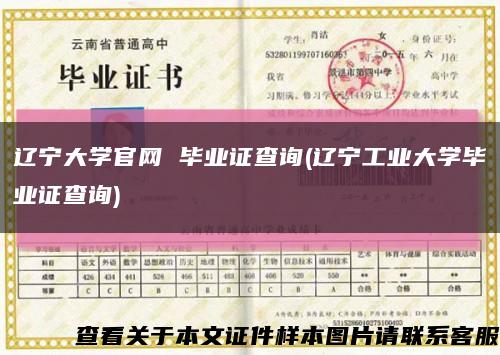 辽宁大学官网 毕业证查询(辽宁工业大学毕业证查询)缩略图