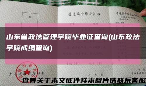 山东省政法管理学院毕业证查询(山东政法学院成绩查询)缩略图