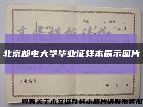 北京邮电大学毕业证样本展示图片缩略图