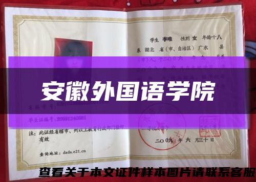 安徽外国语学院缩略图