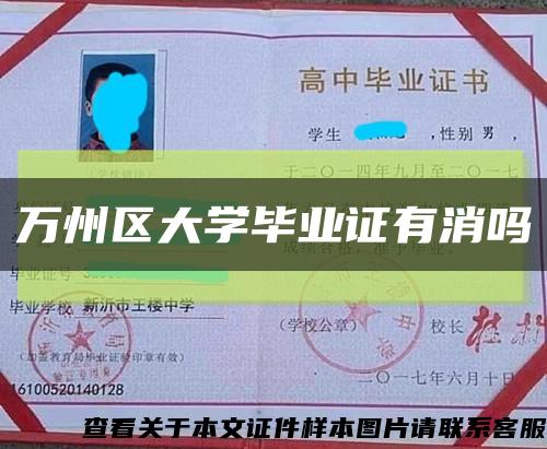 万州区大学毕业证有消吗缩略图
