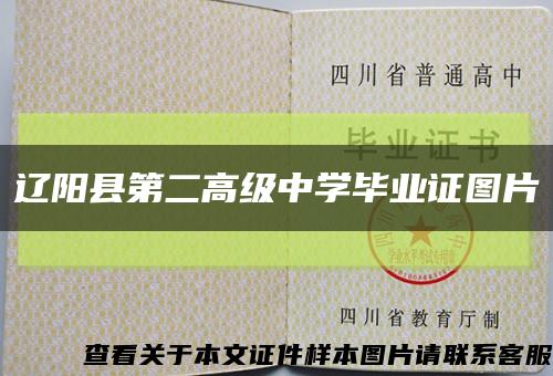 辽阳县第二高级中学毕业证图片缩略图