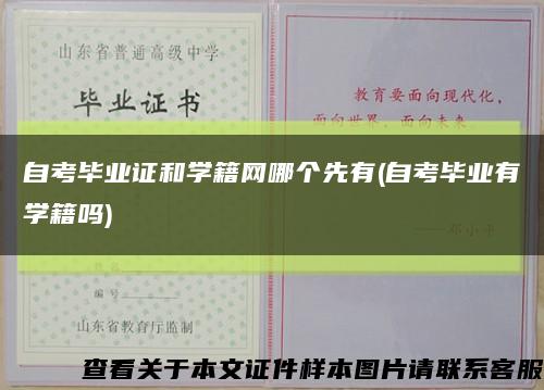 自考毕业证和学籍网哪个先有(自考毕业有学籍吗)缩略图