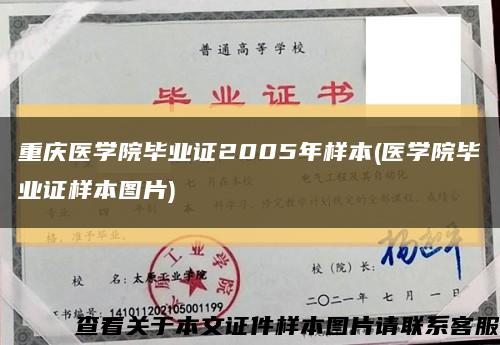 重庆医学院毕业证2005年样本(医学院毕业证样本图片)缩略图