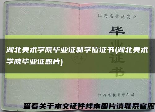 湖北美术学院毕业证和学位证书(湖北美术学院毕业证照片)缩略图