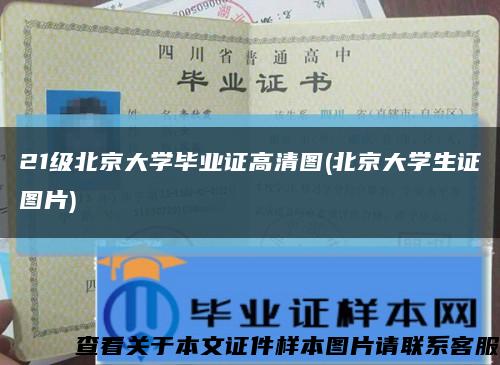21级北京大学毕业证高清图(北京大学生证图片)缩略图