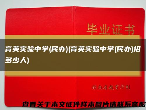 育英实验中学(民办)(育英实验中学(民办)招多少人)缩略图