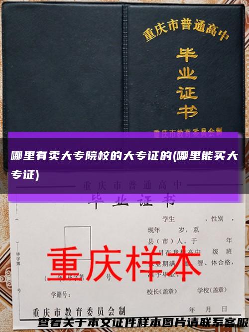 哪里有卖大专院校的大专证的(哪里能买大专证)缩略图