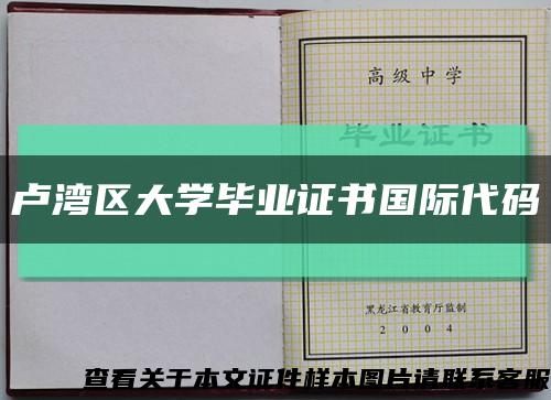 卢湾区大学毕业证书国际代码缩略图