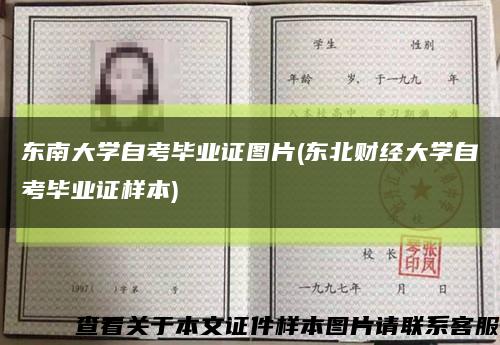 东南大学自考毕业证图片(东北财经大学自考毕业证样本)缩略图