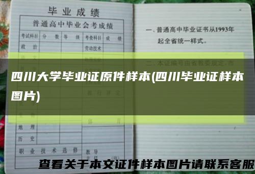 四川大学毕业证原件样本(四川毕业证样本图片)缩略图