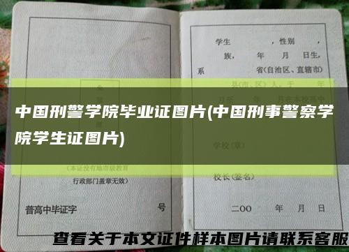 中国刑警学院毕业证图片(中国刑事警察学院学生证图片)缩略图