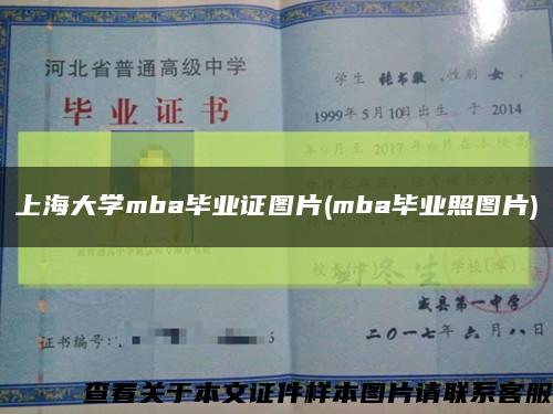 上海大学mba毕业证图片(mba毕业照图片)缩略图
