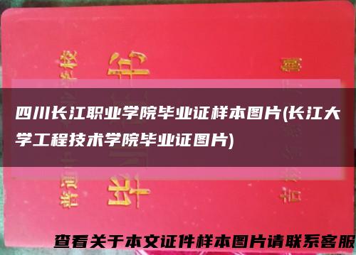 四川长江职业学院毕业证样本图片(长江大学工程技术学院毕业证图片)缩略图