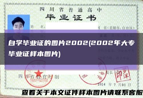 自学毕业证的图片2002(2002年大专毕业证样本图片)缩略图