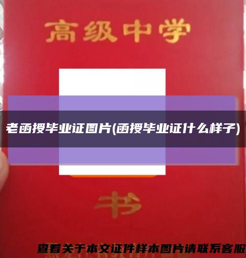 老函授毕业证图片(函授毕业证什么样子)缩略图