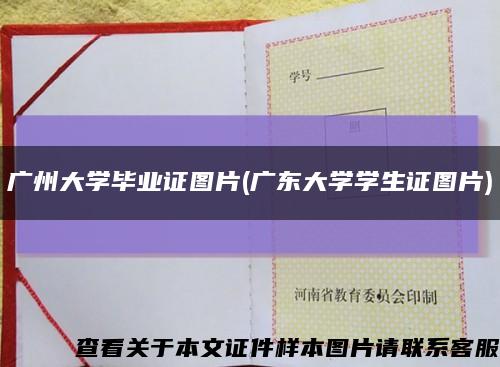 广州大学毕业证图片(广东大学学生证图片)缩略图