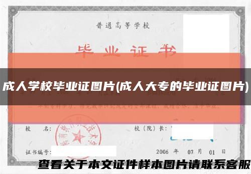 成人学校毕业证图片(成人大专的毕业证图片)缩略图