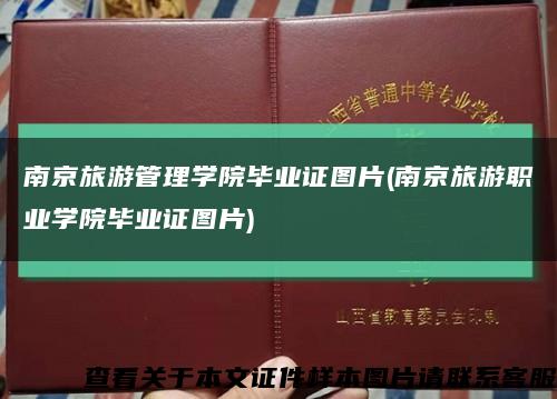 南京旅游管理学院毕业证图片(南京旅游职业学院毕业证图片)缩略图