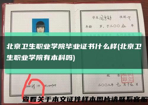 北京卫生职业学院毕业证书什么样(北京卫生职业学院有本科吗)缩略图