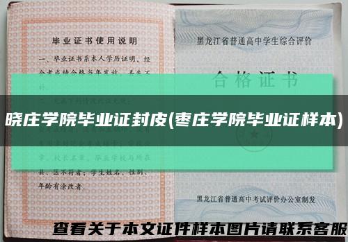 晓庄学院毕业证封皮(枣庄学院毕业证样本)缩略图