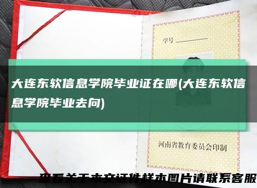 大连东软信息学院毕业证在哪(大连东软信息学院毕业去向)缩略图