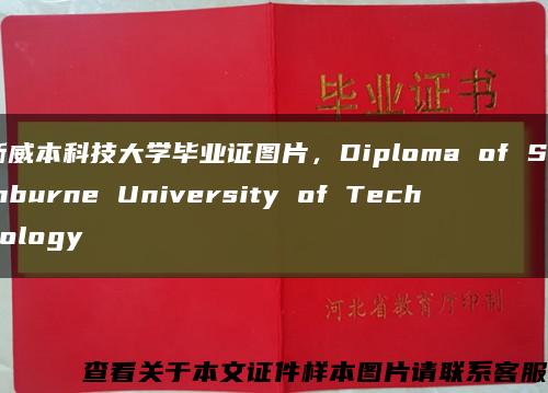 斯威本科技大学毕业证图片，Diploma of Swinburne University of Technology缩略图