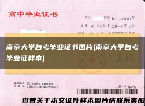 南京大学自考毕业证书图片(南京大学自考毕业证样本)缩略图