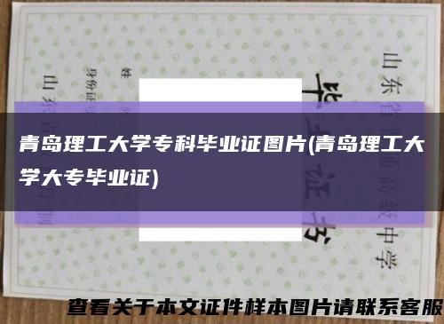 青岛理工大学专科毕业证图片(青岛理工大学大专毕业证)缩略图