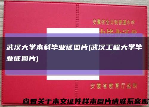 武汉大学本科毕业证图片(武汉工程大学毕业证图片)缩略图