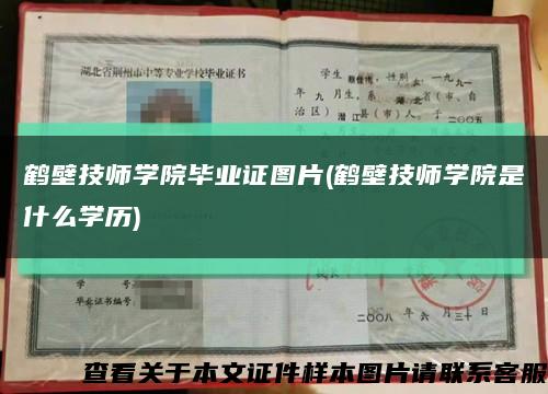 鹤壁技师学院毕业证图片(鹤壁技师学院是什么学历)缩略图