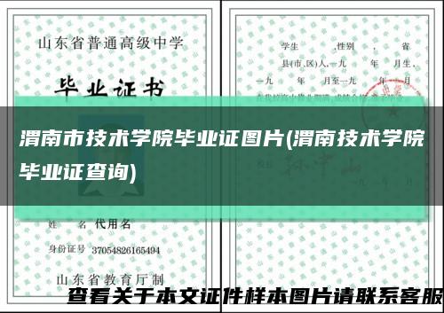 渭南市技术学院毕业证图片(渭南技术学院毕业证查询)缩略图