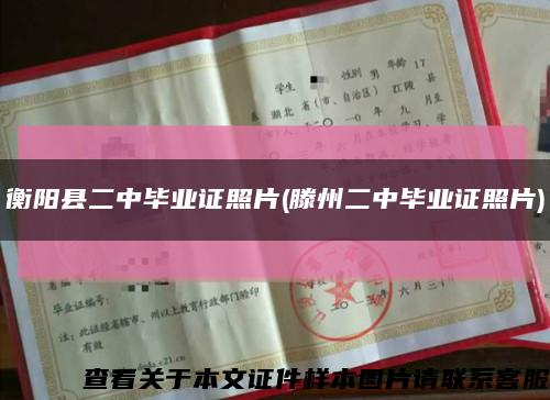 衡阳县二中毕业证照片(滕州二中毕业证照片)缩略图