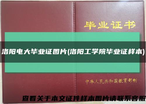 洛阳电大毕业证图片(洛阳工学院毕业证样本)缩略图