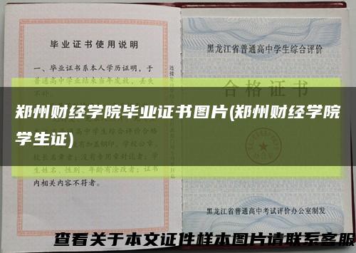 郑州财经学院毕业证书图片(郑州财经学院学生证)缩略图