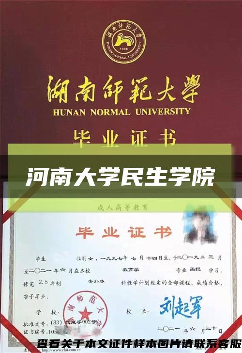 河南大学民生学院缩略图