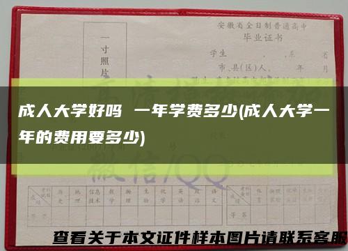 成人大学好吗 一年学费多少(成人大学一年的费用要多少)缩略图
