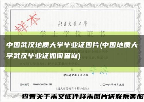 中国武汉地质大学毕业证图片(中国地质大学武汉毕业证如何查询)缩略图