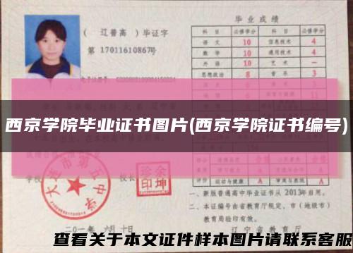 西京学院毕业证书图片(西京学院证书编号)缩略图