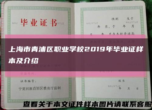 上海市青浦区职业学校2019年毕业证样本及介绍缩略图