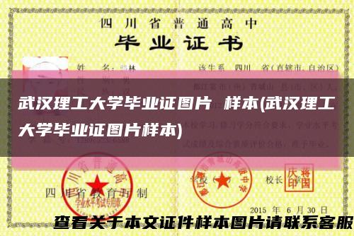 武汉理工大学毕业证图片 样本(武汉理工大学毕业证图片样本)缩略图