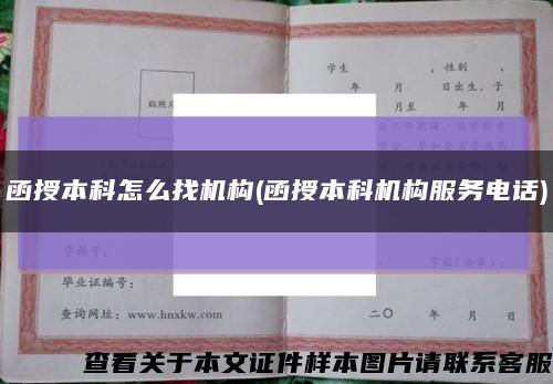 函授本科怎么找机构(函授本科机构服务电话)缩略图