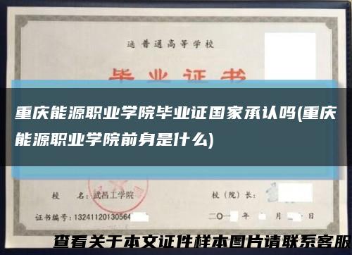 重庆能源职业学院毕业证国家承认吗(重庆能源职业学院前身是什么)缩略图