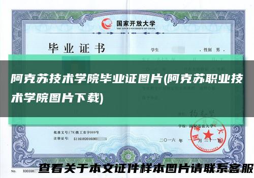 阿克苏技术学院毕业证图片(阿克苏职业技术学院图片下载)缩略图
