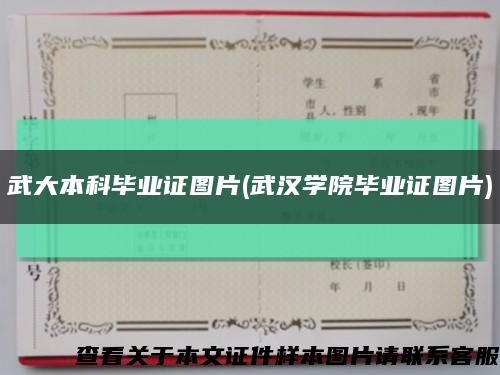 武大本科毕业证图片(武汉学院毕业证图片)缩略图
