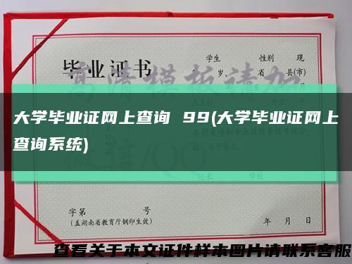 大学毕业证网上查询 99(大学毕业证网上查询系统)缩略图